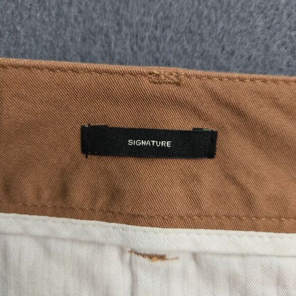 Talbots Women 4 Signature Brown Mid Rise Straight Leg Cropped Pants - Picture 6 of 11